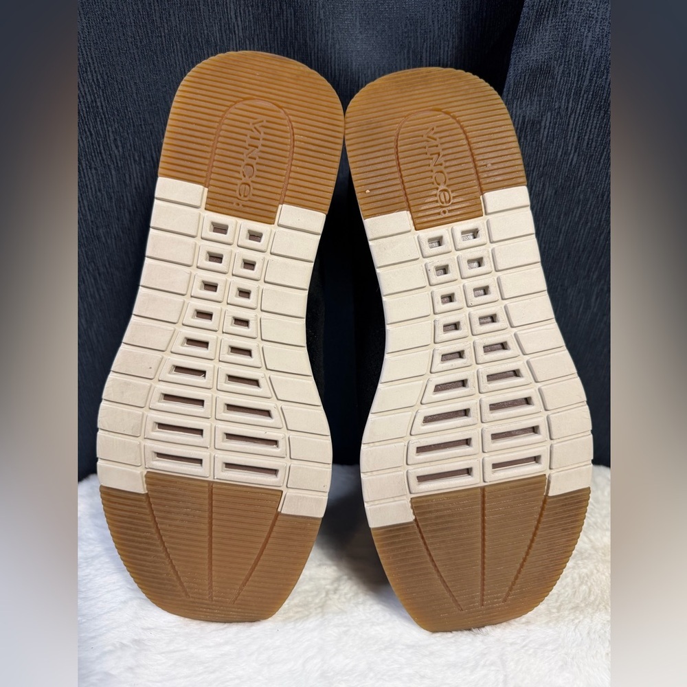 Vince Men’s Suede Low-Top Sneakers – Size 9.5 (EU 43) – Black / Charcoal - Picture 8 of 8